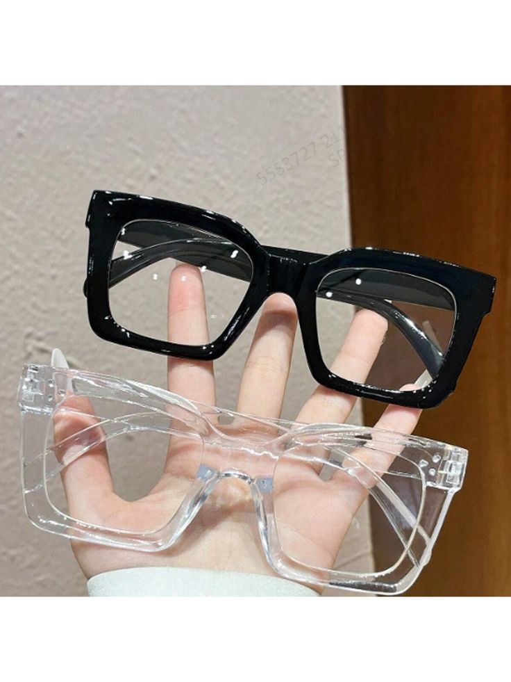 Transparent (zero power] Glasses Frame Women Men Anti Blue Light Square Eyewear Blocking Glasses