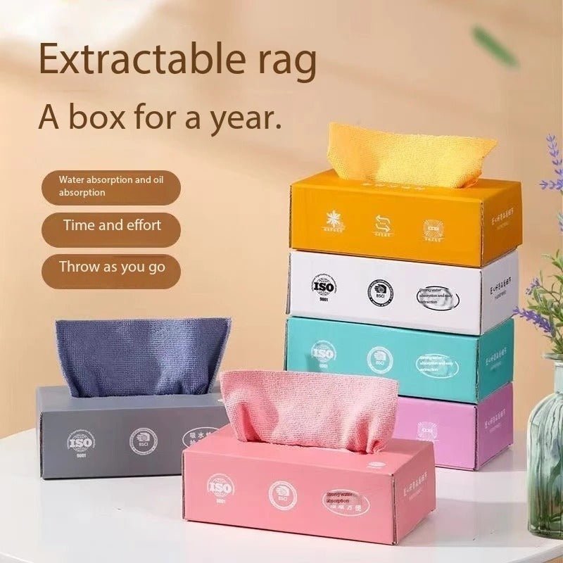 Microfiber Cleaning Cloth Pack Of 20 | Tissue Box Packing Microfiber Cleaning Towel Multi-Purpose Cloths For Kitchen, Car, Home & Professional Cleaning Use | Random Color - Malzio