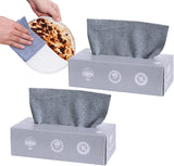 Microfiber Cleaning Cloth Pack Of 20 | Tissue Box Packing Microfiber Cleaning Towel Multi-Purpose Cloths For Kitchen, Car, Home & Professional Cleaning Use | Random Color - Malzio