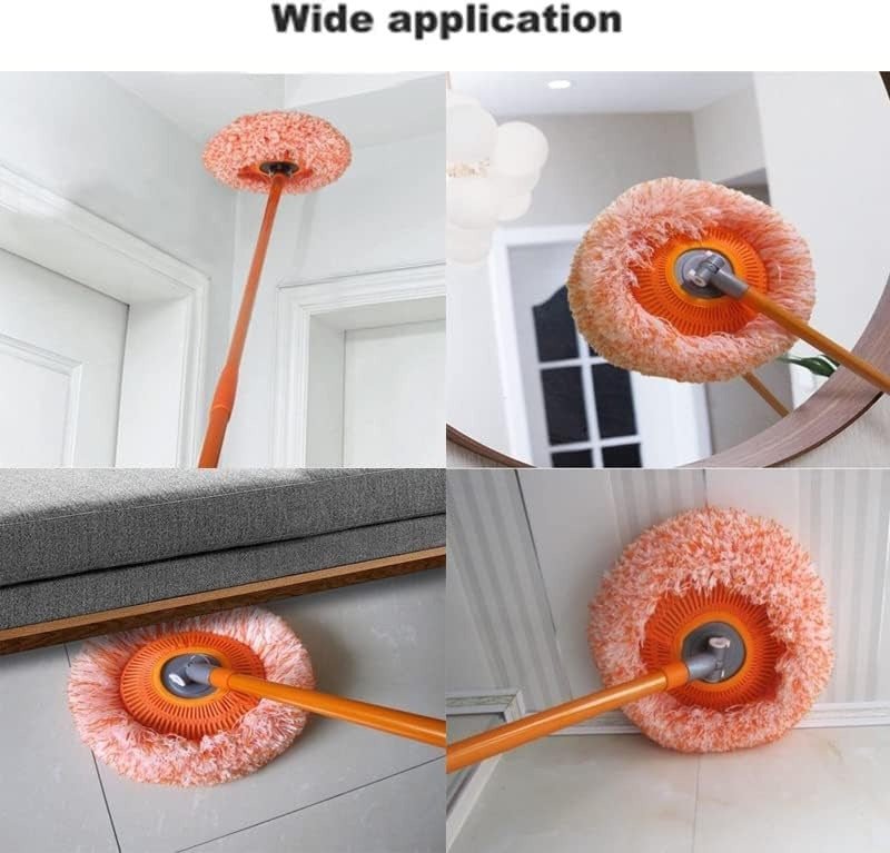 Multi-Functional Spin Mop with Extendable Stainless Steel Handle | 360° Rotating Floor Cleaning Mop - Malzio