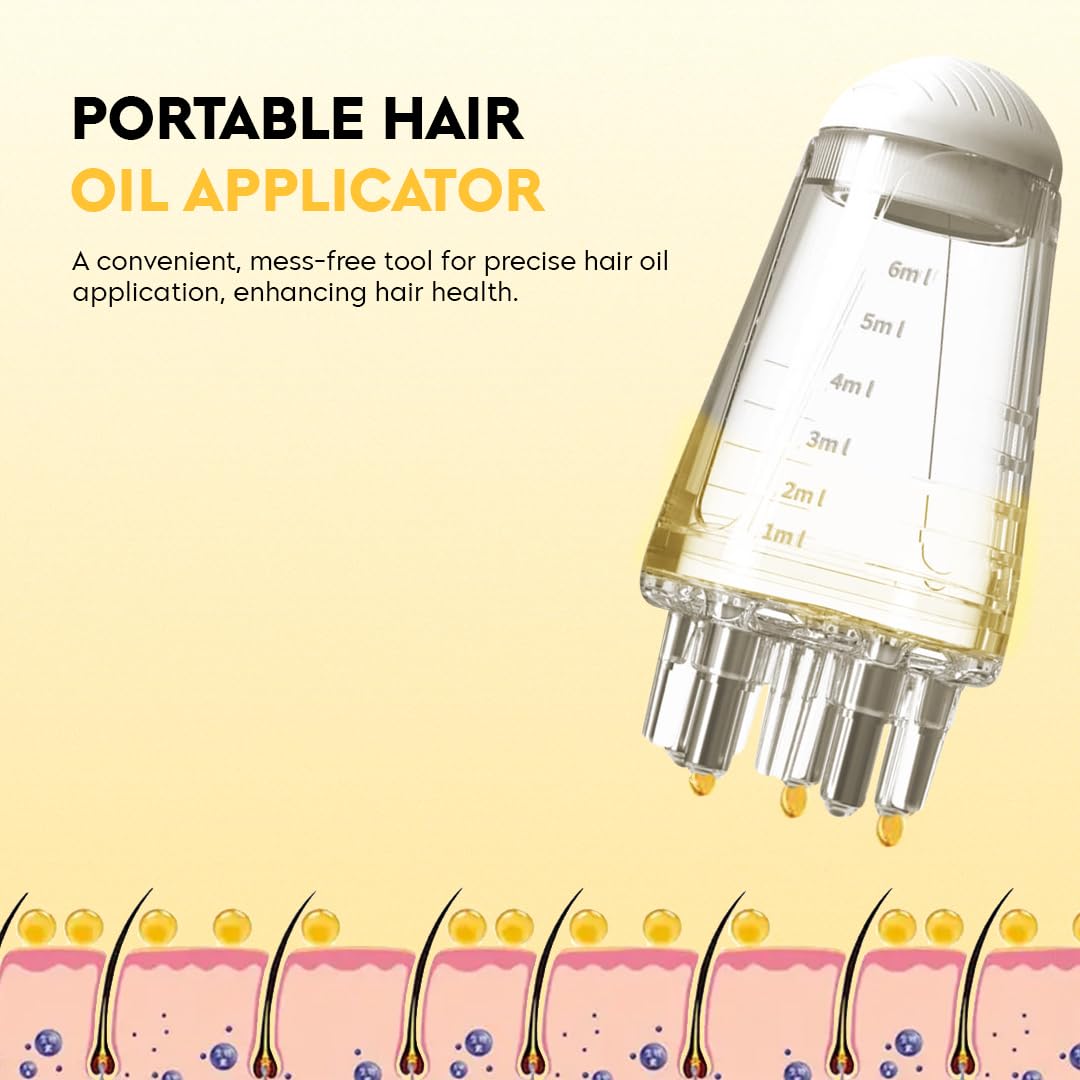 Oil Applicator | Scalp Hair Comb Oil Applicator | Portable Mini Hair Oil Applicator 6ml - Malzio