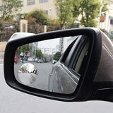Pack Of 2 PCs Round View Mirror Blind Spot Wide- Angel Lens - 2 PCs - Metal Body - Malzio