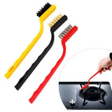Gas Stove Cleaning Wire Brush Kitchen Tool | Metal Fiber Cleaning Brush Set of 3