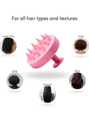 Scalp Massager – Soft Silicone Shampoo Brush For Deep Scalp Care - Malzio