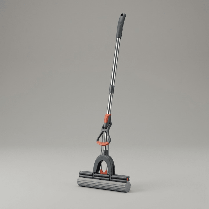 Self-Squeeze Sponge Mop | Hands-Free Floor Cleaning with Highly Absorbent Sponge - Malzio