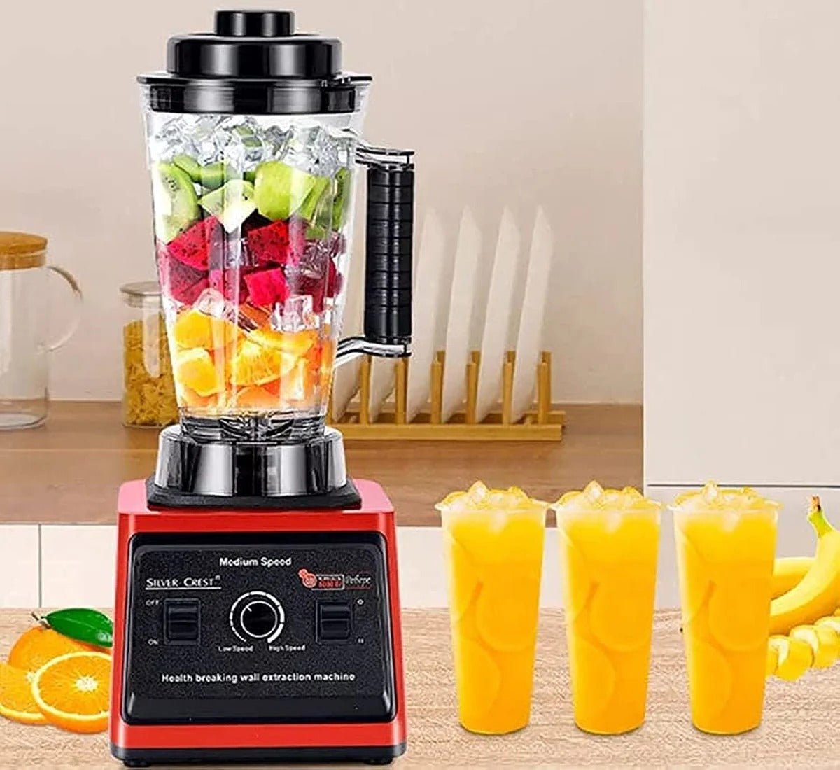 Silver Crest SC-1589 2 In 1 High Power Blender 4500W – Multi-Function Grinder & Smoothie Maker - Malzio