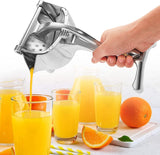 Stainless Steel Lemon & Orange Clip Handheld Fruit Juicer – Durable Manual Portable Citrus Squeezer For Kitchen & Baby Fruit Juice - Malzio