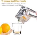 Stainless Steel Lemon & Orange Clip Handheld Fruit Juicer – Durable Manual Portable Citrus Squeezer For Kitchen & Baby Fruit Juice - Malzio
