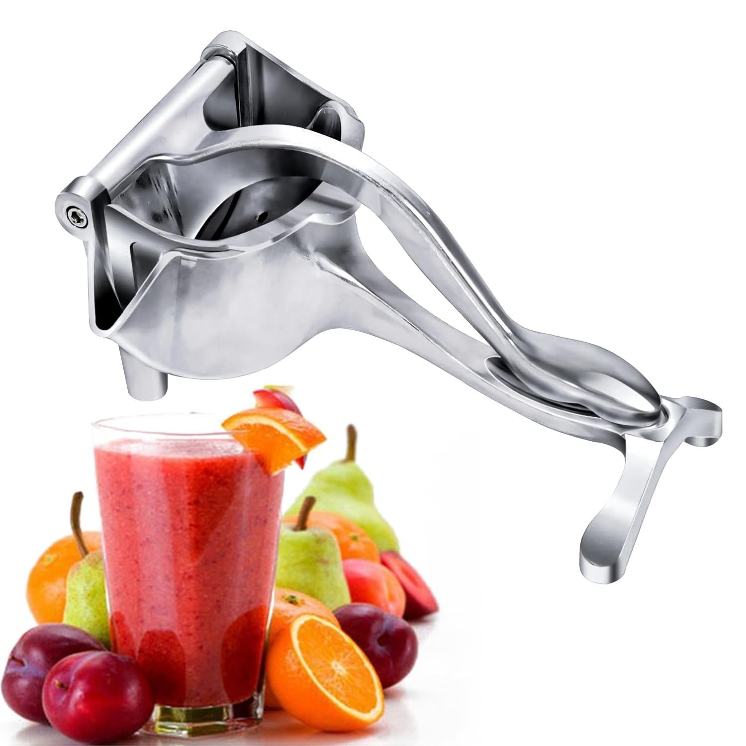 Stainless Steel Lemon & Orange Clip Handheld Fruit Juicer – Durable Manual Portable Citrus Squeezer For Kitchen & Baby Fruit Juice - Malzio