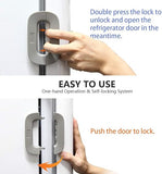 Universal Refrigerator Door Safety Lock – Baby Proof Fridge Lock With Strong Adhesive & Adjustable Strap - Malzio