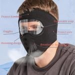 Windproof Anti Dust Full Face Masks Cycling Ski Breathable Masks Eye HD Anti Fog Goggles Hood Cover Winter Warm Hat Caps (Random Color) - Malzio